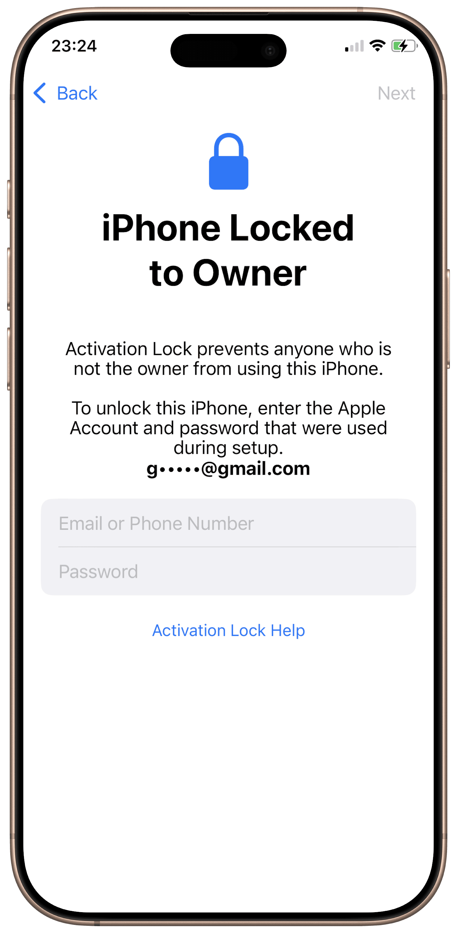 iCloud Activation Lock Screen 4