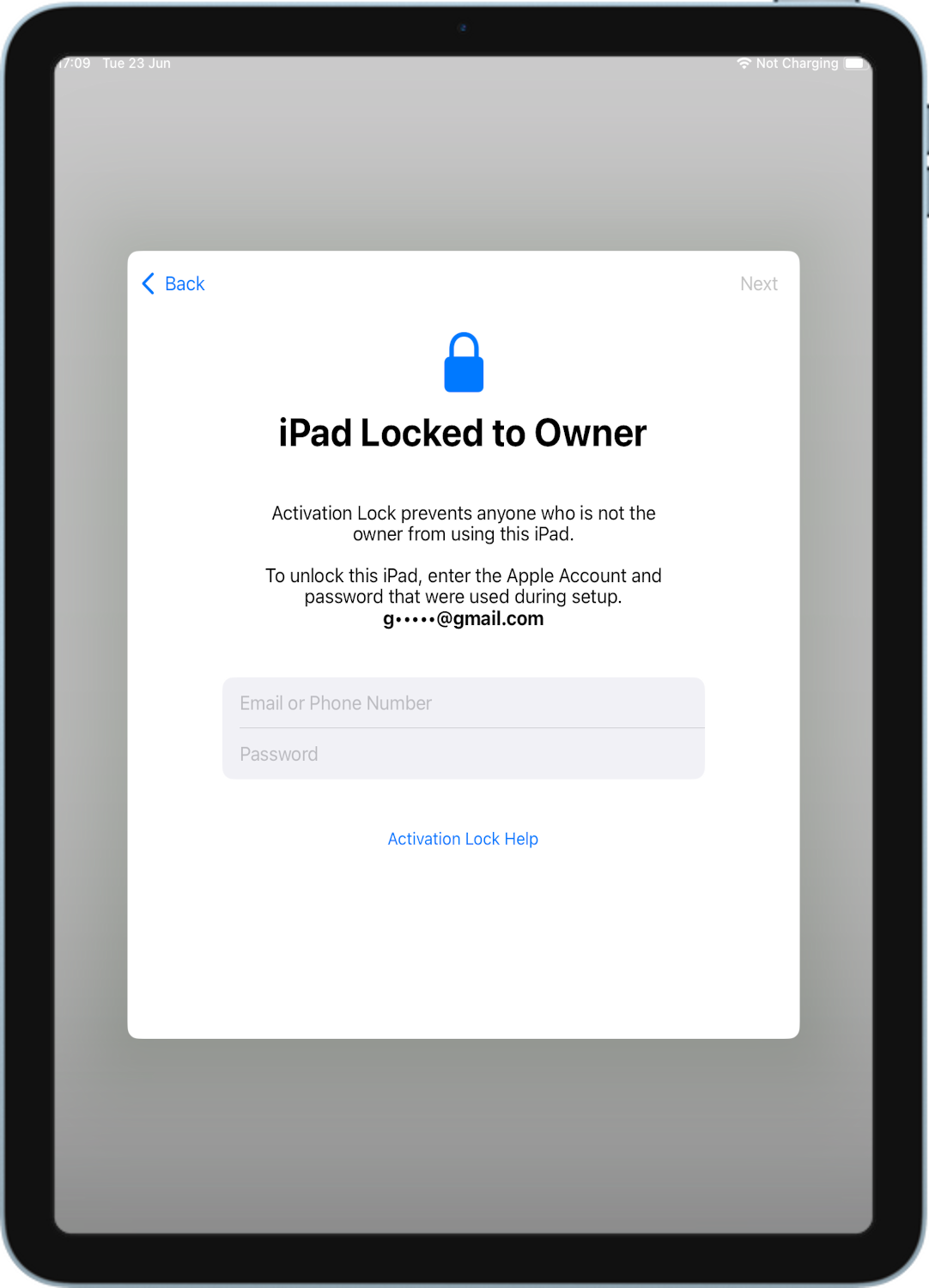 iCloud Activation Lock Screen 6