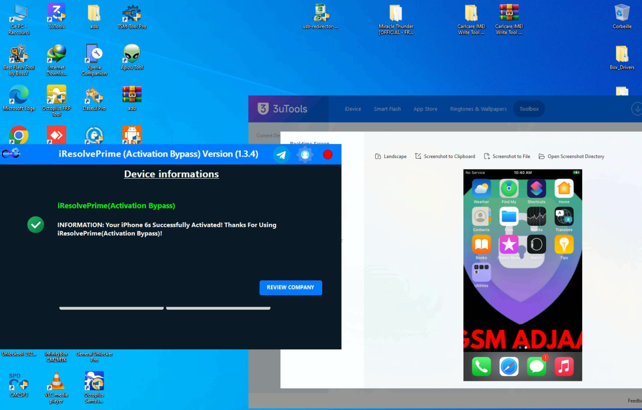 Unlocked Device