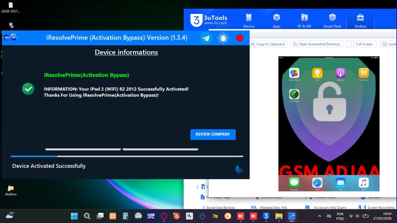 Unlocked Device